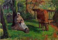 Pissarro, Camille - Cowherd